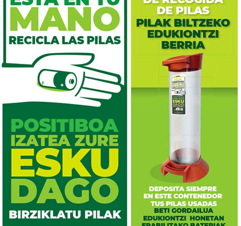 Campaña reciclaje de pilas.